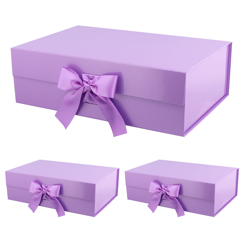 4.5x2x3.75 Matte Chocolate Ribbon Tied Purse Gift Card Boxes